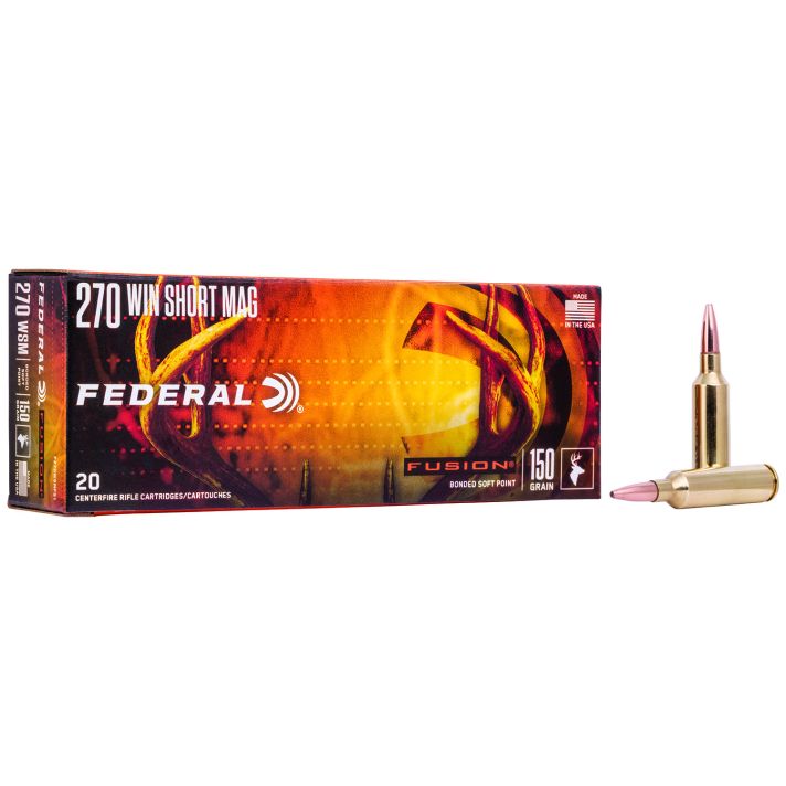 Federal F270WSMFS1 Fusion270WSM 150gr Bonded Soft Point 20 Per Box/10 Case