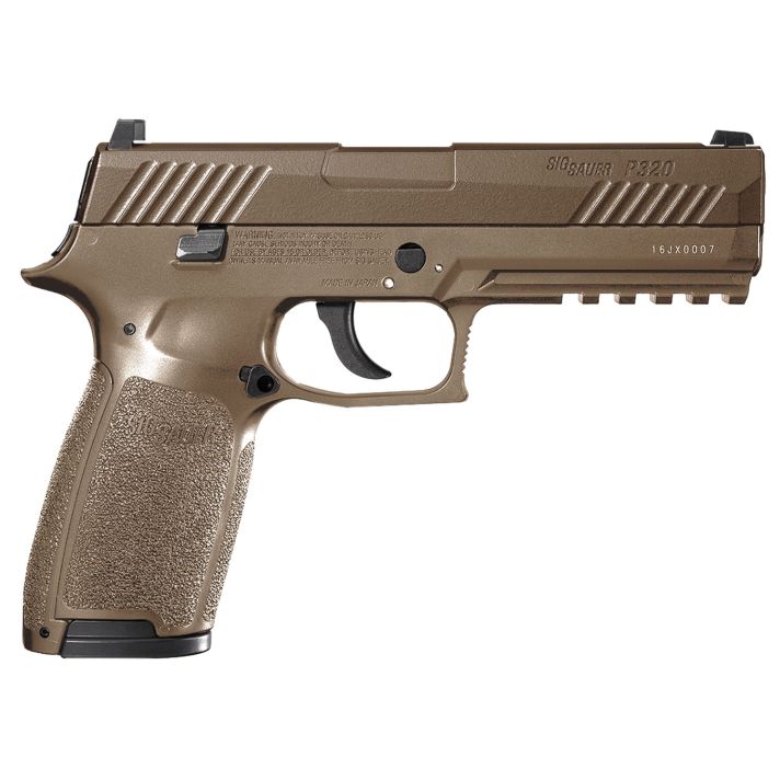 Sig Sauer Airguns AIRP320 P320 Air Pistol CO2 177 Pellet 30+1 8" Coyote Polymer Grips