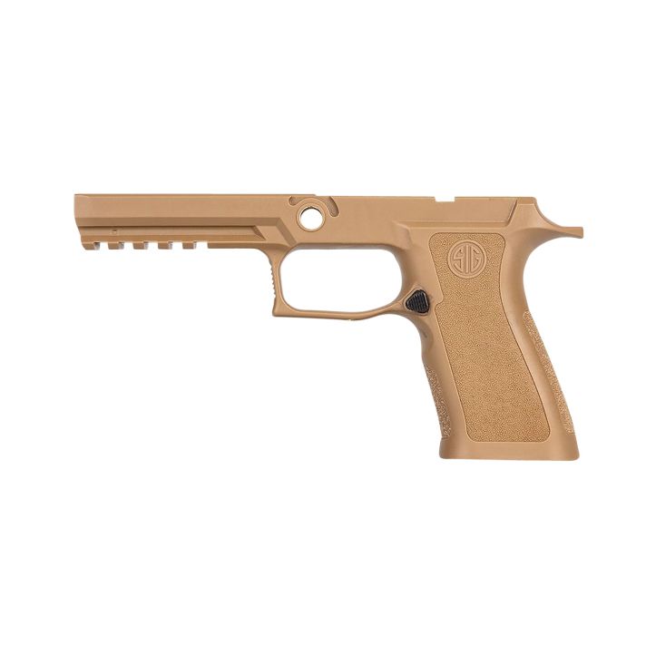 Sig Sauer GRIPMODXF943MCOY P320 Grip Module X-Series (Medium Size Module), 9mm Luger/40 S&W/357 Sig, Coyote Polymer, Fits Full Size Sig P320 (4.70")