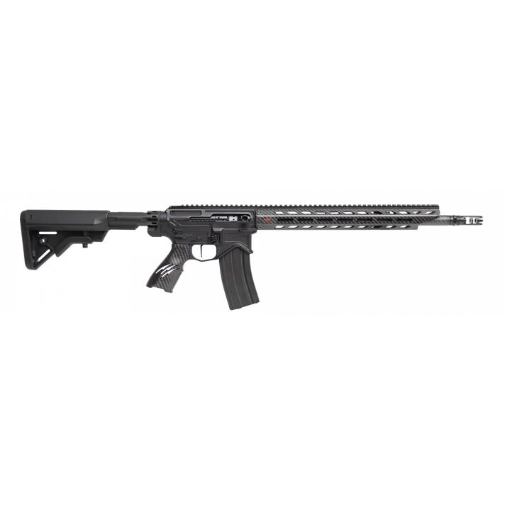 Fierce Firearms F15SWC65ARCBL F-15 Sidewinder 6mm ARC 25+1 16" C3 Carbon Fiber Barrel, Black Rec, Side Charging Handle, CF M-Lok Handguard/Grip, Magpul CL Stock
