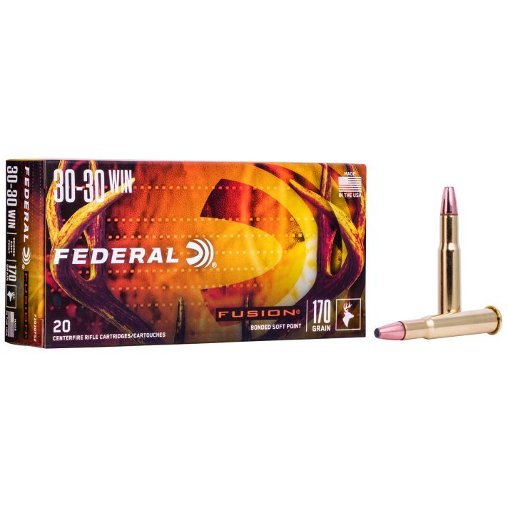 Federal F3030FS2 Fusion30-30Win 170gr Bonded Soft Point 20 Per Box/10 Case