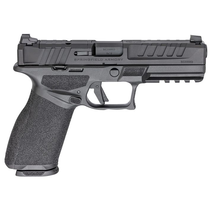 Springfield Armory EC9459BU Echelon9mm Luger 20+1 4.50" Black Melonite Steel Barrel & Optic Ready/Serrated Steel Slide, Black Polymer Frame w/Picatinny Rail, Textured Grip, 2 Mags