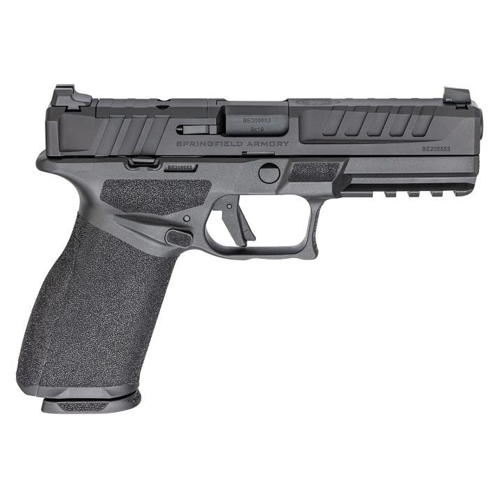 Springfield Armory EC9459BLCU Echelon9mm Luger 10+1 4.50" Black Melonite Steel Barrel & Optic Ready/Serrated Steel Slide, Black Polymer Frame w/Picatinny Rail, Textured Grip