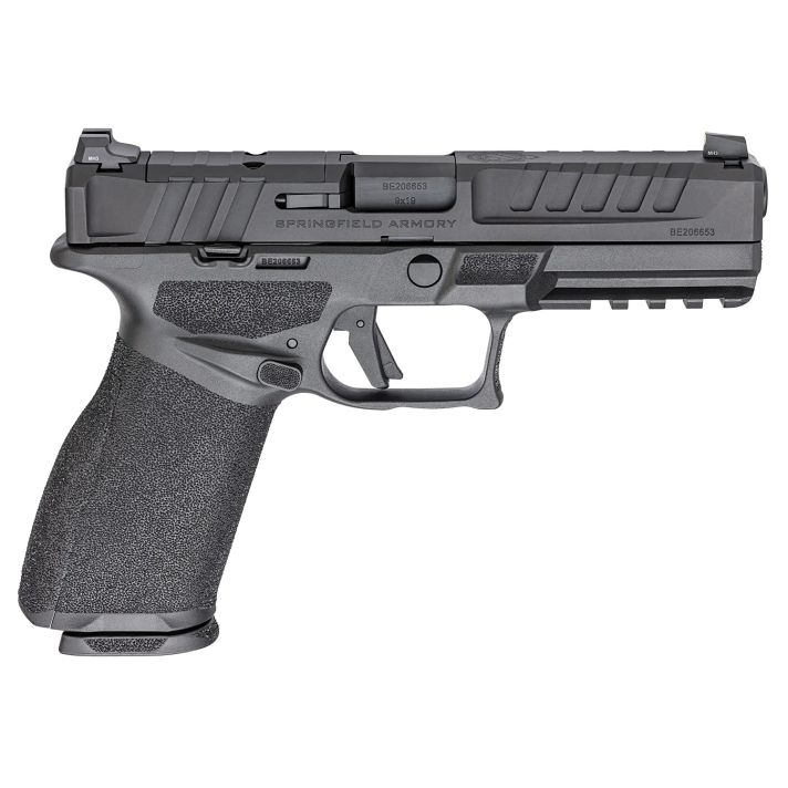 Springfield Armory EC9459B3D Echelon9mm Luger 17+1/20+1 4.50", Black, Optic Cut Serrated Slide, Polymer Frame with Pic. Rail, Interchangeable Backstrap Grip, 3-Dot Tritium Sights