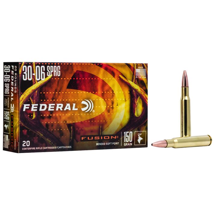 Federal F3006FS1 Fusion30-06Springfield 150gr Bonded Soft Point 20 Per Box/10 Case