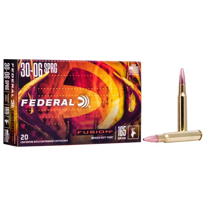 Federal F3006FS2 Fusion30-06Springfield 165gr Bonded Soft Point 20 Per Box/10 Case