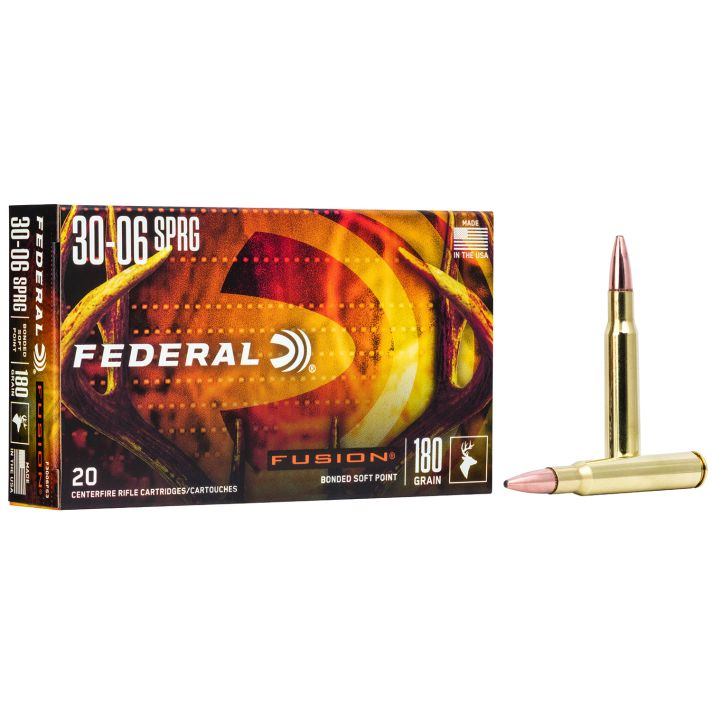 Federal F3006FS3 Fusion30-06Springfield 180gr Bonded Soft Point 20 Per Box/10 Case