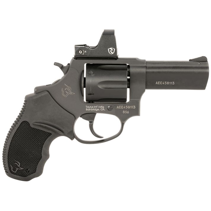Taurus 2856P31R 856 T.O.R.O. 38 Special 6 Shot 3", Black Stainless Steel, Optic Ready Frame, Rubber Grip, Riton Red Dot