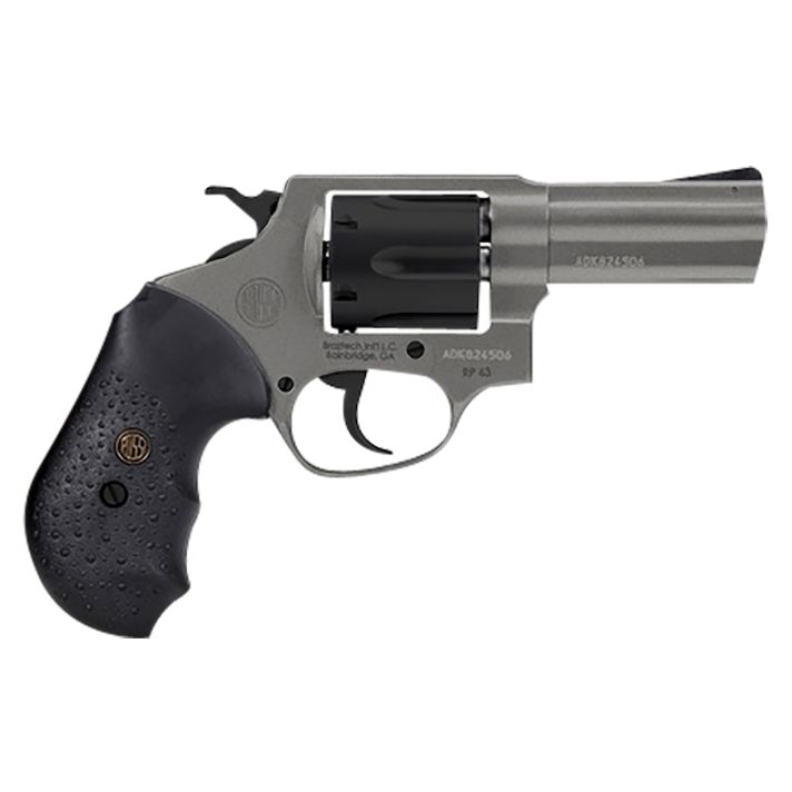 Rossi 2RP631C RP63357 Mag 6 Shot 3", Tungsten Gray Cerakote, Stainless Steel Frame, Fixed Blade Sight, Textured Black Rubber Grips
