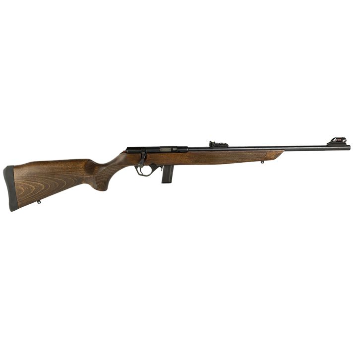 Rossi RB22L1811WD RB22Full Size 22 LR 10+1 18" Matte Black Steel Barrel, Dovetail Base Steel Receiver, Hardwood Monte Carlo Stock