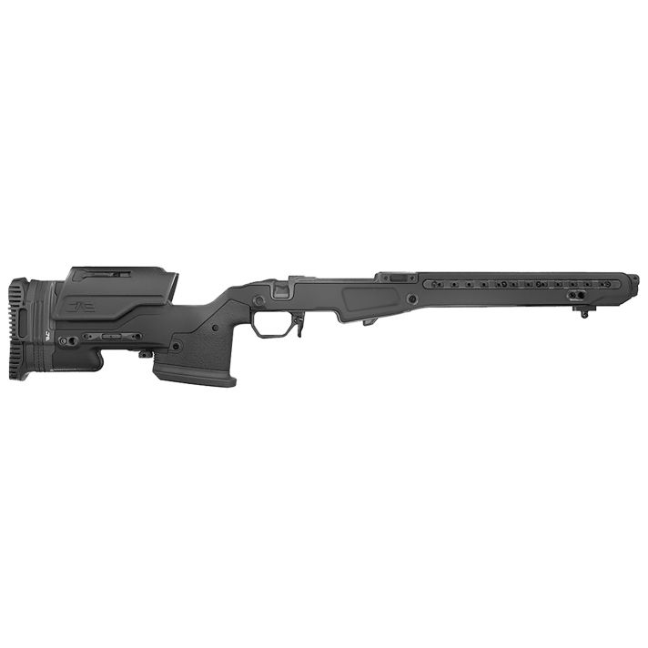 Mdt Sporting Goods Inc 105379BLK JAE-700 G4Black Anodized Aluminum, Adj. Cheekrest, Interchangeable Grips, Full Length M-LOK Rail, Adj. Mag Well, Removable Panels, Rubber Palm Rest, QD Sling Cups