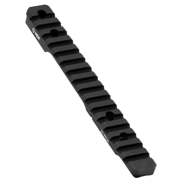 Mdt Sporting Goods Inc 104505BLK Picatinny Scope RailBlack Anodized 11" Long Fits Tikka T1X Rimfire Action, 20 MOA