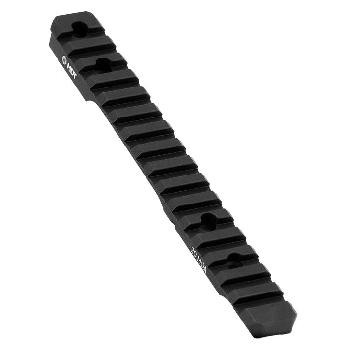 Mdt Sporting Goods Inc 102190BLK Picatinny Scope RailBlack Anodized 11" Long Fits Tikka T3/T3x Short Action, 20 MOA
