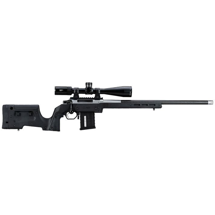 Mdt Sporting Goods Inc 104690BLK XRS Chassis Black Aluminum Core with Polymer Panels, Adj. Cheekrest, M-LOK Forend, Interchangeable Grips, AICS Mag Compatible, Fits Short Action Howa 1500