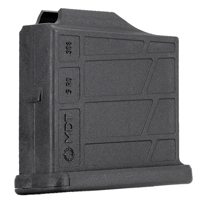 Mdt Sporting Goods Inc 105026BLK AICS Magazine5rd Extended 6.5 Creedmoor/308 Win Short Action Black Polymer