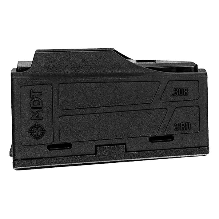 Mdt Sporting Goods Inc 105089BLK AICS Magazine3rd Flush Fit 308/6.5 Creedmoor Short Action, Black Polymer Fits Some Chassis/Bottom Metal (MDT/XLR/KRG/GRS/CDI/Pacific Tool & Gauge)