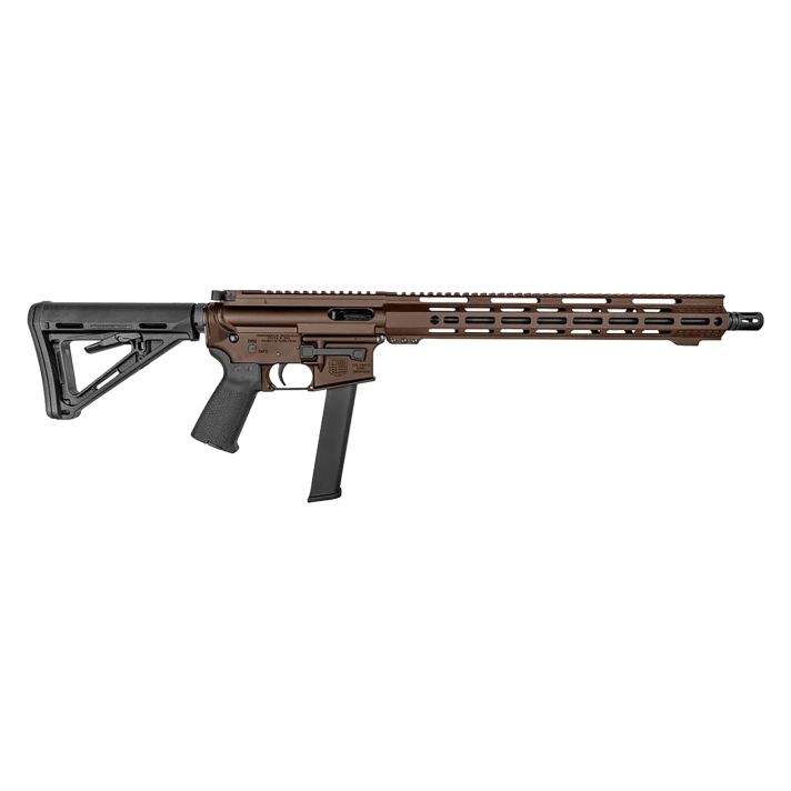 Diamondback DB1418P071 DB159mm Luger 32+1 16", Midnight Bronze Rec/M-Lok Handgaurd, Carbon Lower, Black Magpul CTR Stock/K2 Grip, Flash Hider