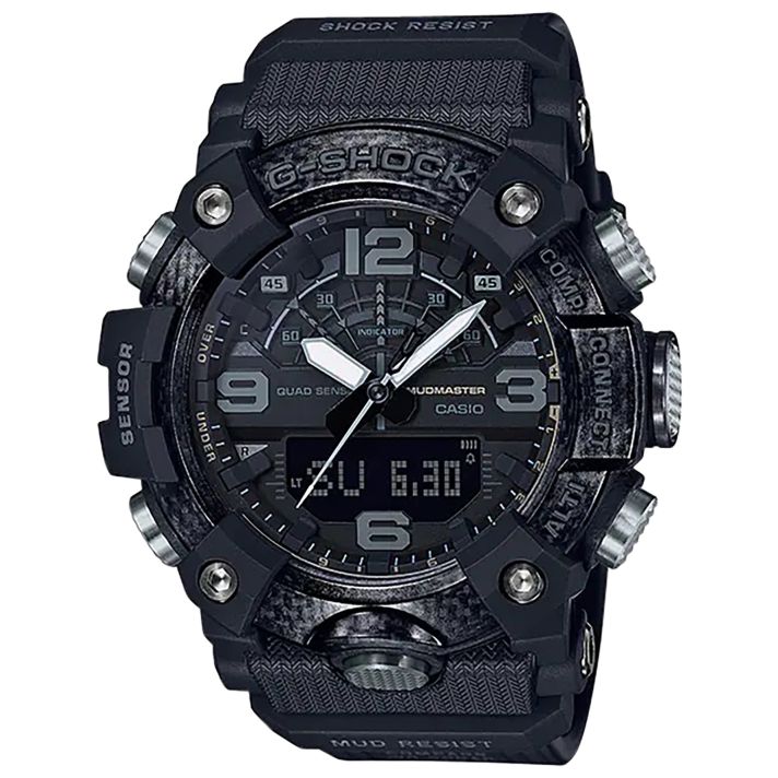 G-shock/vlc Distribution GGB1001B G-Shock Tactical MudMaster Keep Time Blackout Size 145-215mm Features Digital Compass