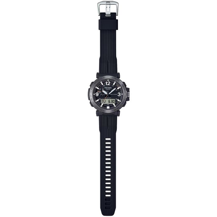 G-shock/vlc Distribution PRW6611Y1A Casio Pro Trek Black Size 145-215mm Features Digital Compass
