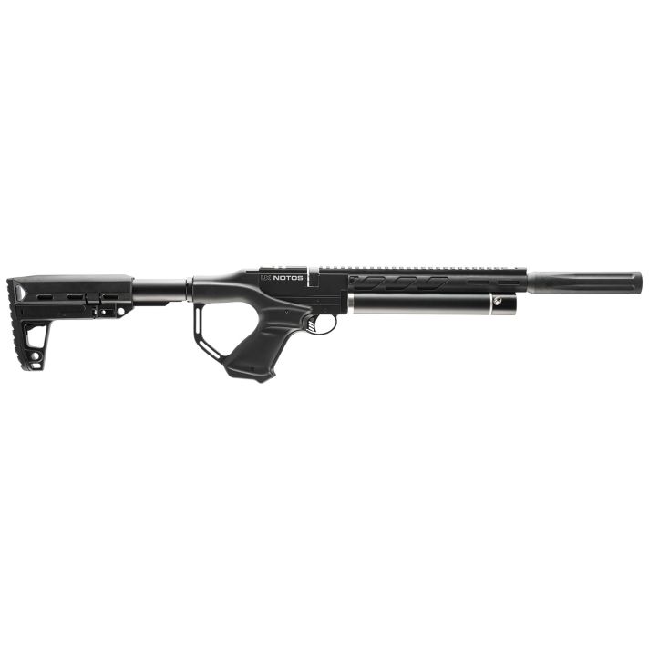 RWS/Umarex 2254847 Notos22 Pellet 7rd Shot Rotary Mag, 700 fps, Black, Adj. Stock, 3 Baffle SilencAir Muzzle Device