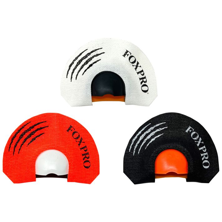 Foxpro HOWLERPACK Predator Combo Diaphragm Call Rabbit/Coyote Sounds Attracts Coyotes Black/Red/White 3 Pack