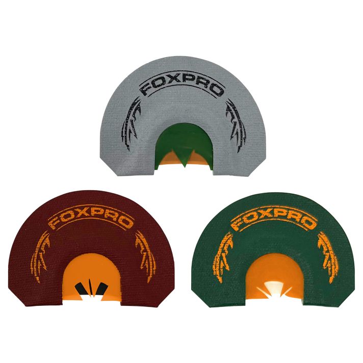 Foxpro CSBRDTKRCOMBO Beardtaker Combo Diaphragm Call Attracts Turkey Gray/Green/Red 3 Pack