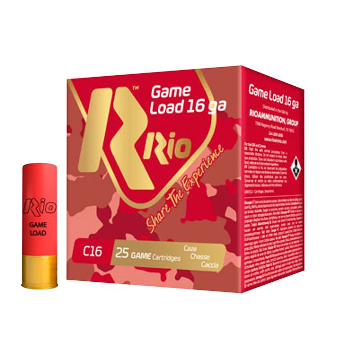 Rio Ammunition RCHV1675 Game Load16Gauge 2.75" 1 1/8oz 7.5Shot 25 Per Box/10 Case