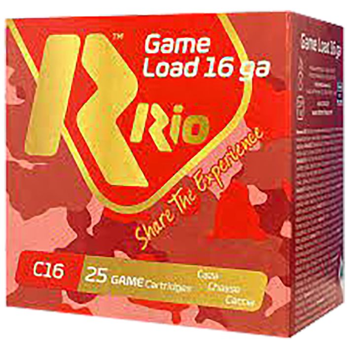 Rio Ammunition RCHV168 Game Load16Gauge 2.75" 1 1/8oz 8Shot 25 Per Box/10 Case
