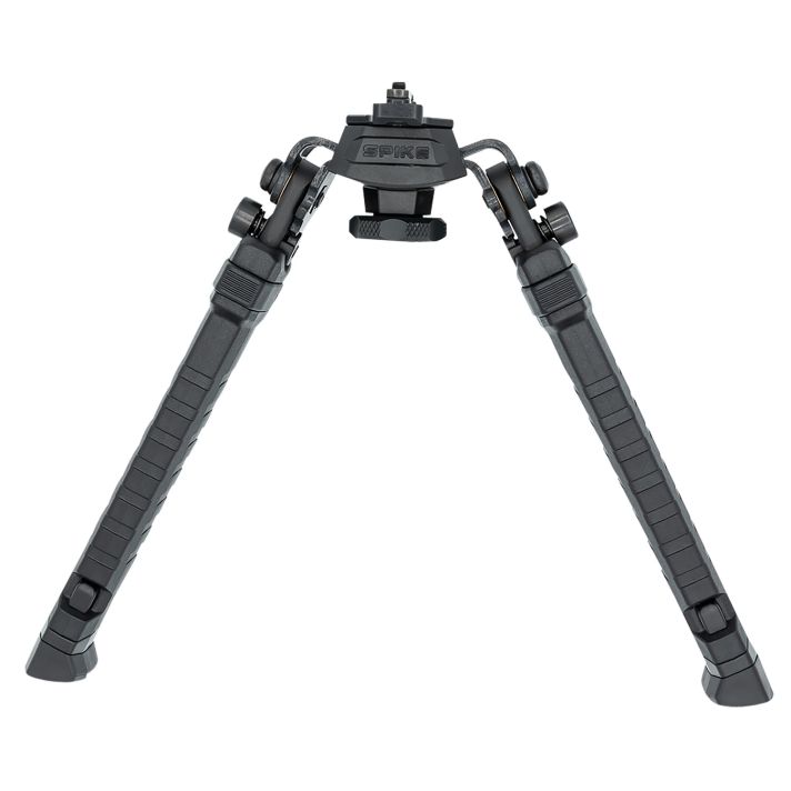 FAB Defense FXSPIKEB Spike Precision Bipod 7.09"- 11.42" Adj., Rotating & Tilting, Rubber Feet, Includes Leg Extensions, Picatinny Rail Compatible Black Polymer & Aluminum