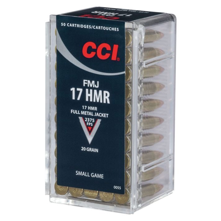 CCI 0055 Gamepoint Rimfire 17HMR 20gr Full Metal Jacket 50 Per Box/40 Case