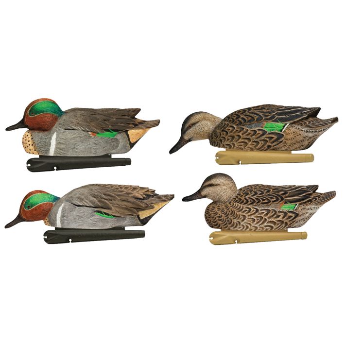 Avian X AVXAVX8081 Topflight Green Winged Teal Floating Multi-Color - 6 Pack