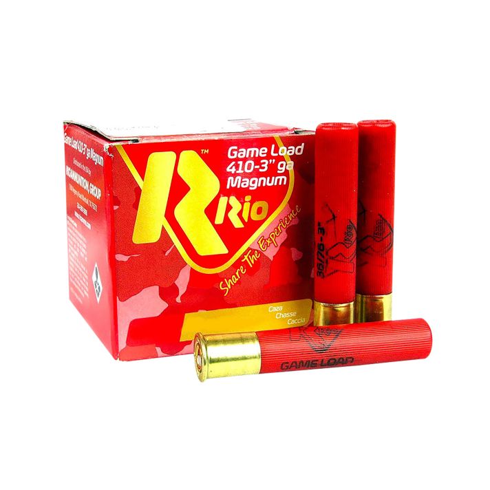 Rio Ammunition RCHV3675 Game Load410Gauge 3" 7.5Shot 25 Per Box/10 Case
