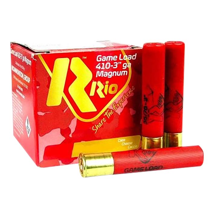 Rio Ammunition RCHV368 Game Load410Gauge 3" 11/16oz 8Shot 25 Per Box/10 Case