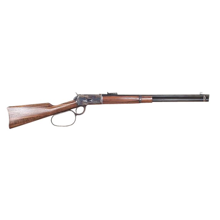 Cimarron AS067 1892 Cogburn Carbine 45 Colt (Long Colt) 10+1 20" Blued Round Barrel, Color Case Hardened Stainless Steel Receiver, Walnut Fixed Stock, Right Hand