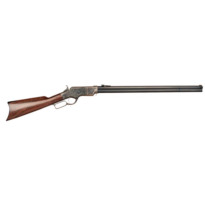 Cimarron CA236 1860 Henry Steel Framed 45 Colt (Long Colt) 12+1 24" Blued Octagon Barrel, Color Case Hardened Stainless Steel Receiver, Walnut Fixed Stock, Right Hand