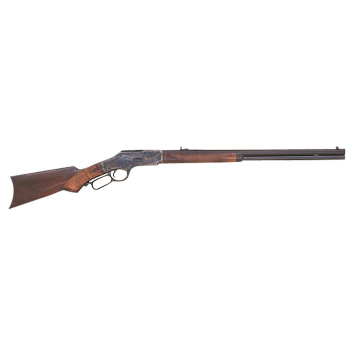 Cimarron CA277 1873 Deluxe Full Size 45 Colt (Long Colt) 12+1 24" Blued Octagon Barrel, Color Case Hardened Stainless Steel Receiver, Fixed w/Pistol Grip Walnut Stock, Right Hand