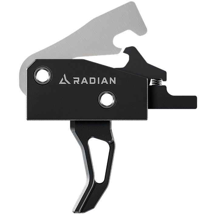 Radian Weapons ACC001 VertexSingle-Stage, Curved Face, 3.50-4 lbs, Black, Fits AR-Platform