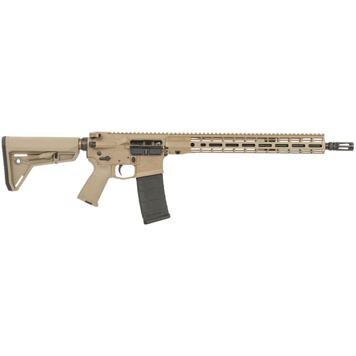 Aero Precision APCR640441 M4E15.56x45mm NATO 30+1 16" Mid-Length Barrel, FDE, 15" R-ONE M-LOK Handguard, Magpul Grip/SL Carbine Stock, Ambi Charging Handle/Safety