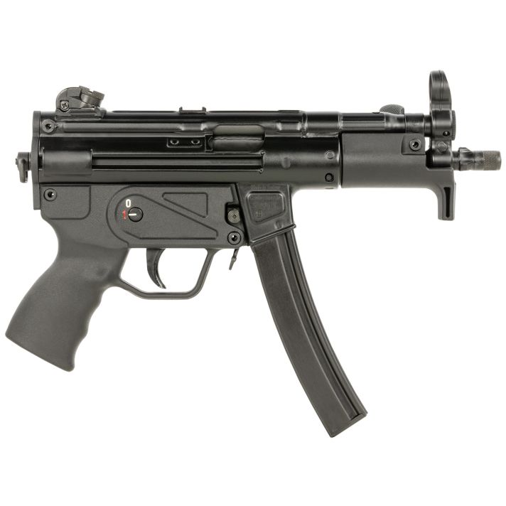Century Arms HG6035ALN AP5 P CORE 9mm Luger 30+1 5.75" Threaded Barrel, Black, Stamped Metal Rec, Fixed Front/Drum Rear Sights, Includes Sling (1 Mag)