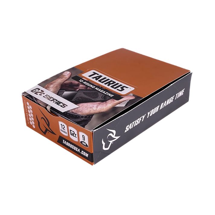 Taurus 389000900 G2C Magazine Pop Display 12rd 9mmLuger Black Steel w/ Polymer Base Plate (12 Pack)