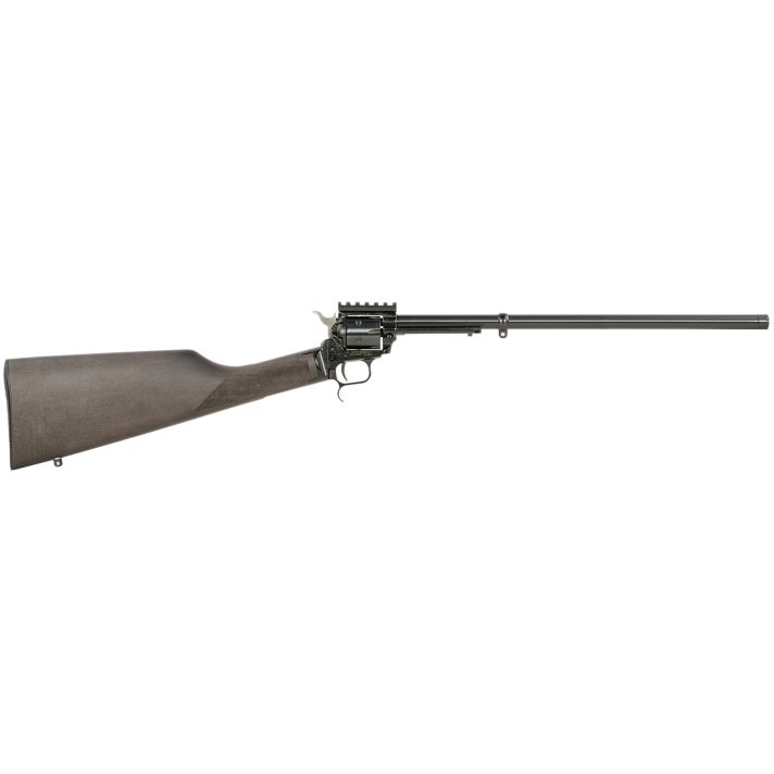 Heritage Mfg BR226B16-PIC Rough Rider Tactical Rancher 22 LR 6rd 16.12", Black Oxide Barrel/Rec, Black Stained Walnut Stock, Optics Mount, Includes Sling