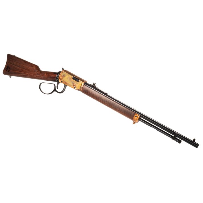 Heritage Mfg STR22LCH20 Settler22 LR 15+1 20" Black Oxide Barrel, Color Case Hardened Rec, Light Stained Walnut Furniture, Buckhorn Sights
