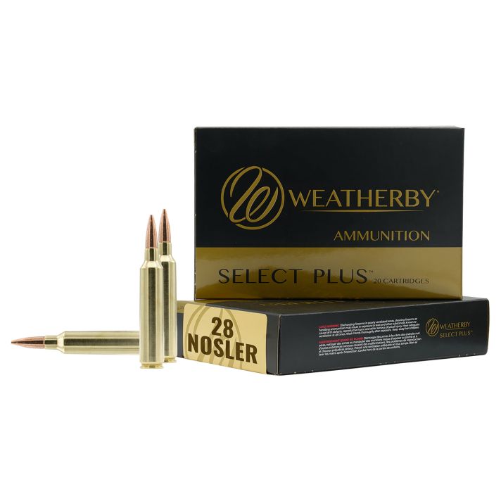Weatherby M28NS163HCB Select Plus28Nosler 163gr Hammer Custom 20 Per Box/10 Case