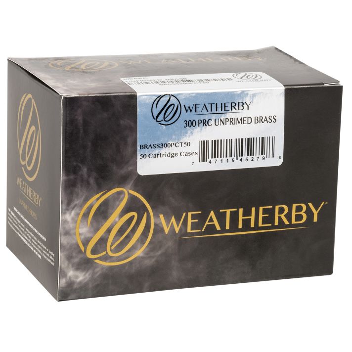 Weatherby BRASS300PCT50 Unprimed Cases300PRC Rifle Brass 50/Box
