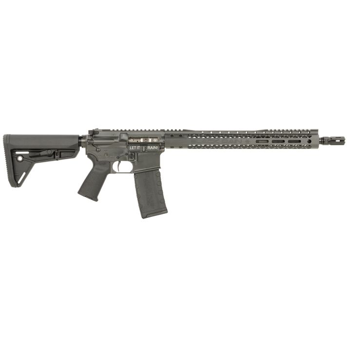 Black Rain Ordnance BROSSPSMK Spec 15+ SSP 5.56x45mm NATO 30+1 16", Smoke, 15" Slim M-LOK, Magpul Grip/Carbine Stock