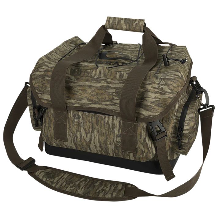 Drake Waterfowl DA43000063 HND Blind BagLarge Mossy Oak Bottomland Interior Storage Pockets, 3 Large Exterior Pockets, Carry Handles/Adj. Strap