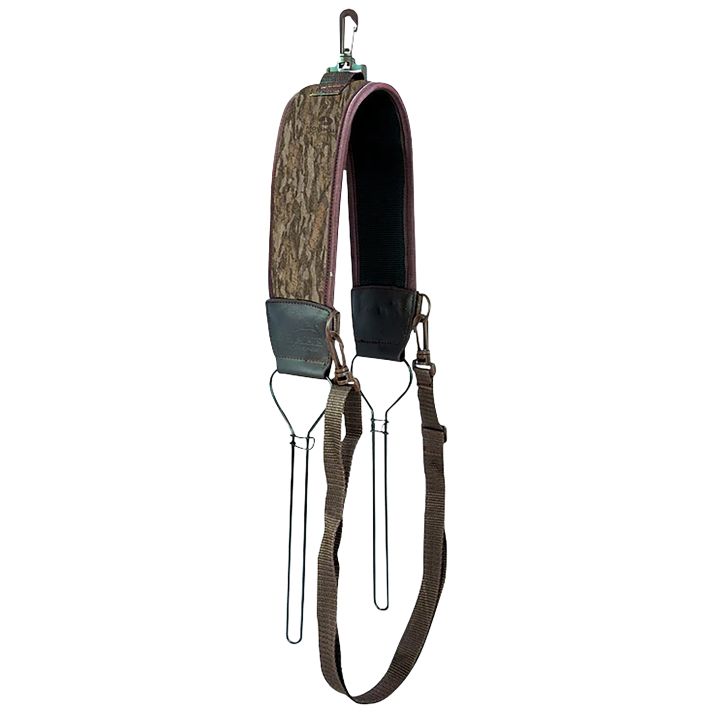 Drake Waterfowl DW4090006 Game Tote Over the Shoulder 2 Wire Loops, Mossy Oak Bottomland, Neoprene Shoulder Strap, Waist Strap