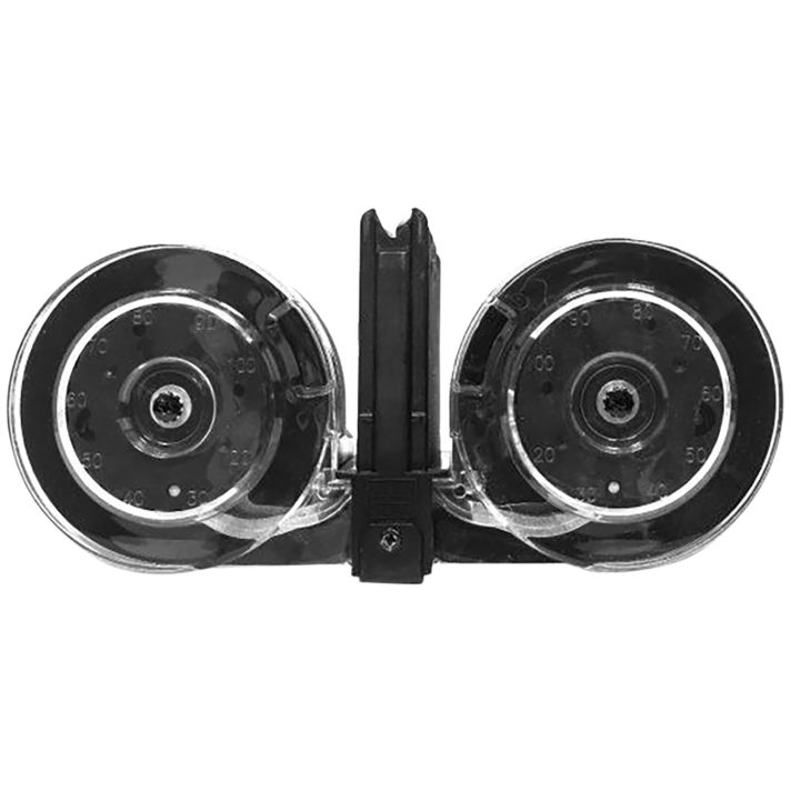 Kci Usa Inc KCIMZ001 AR-15100rd Drum 5.56x45mm NATO Black Polymer