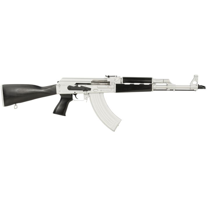 Zastava Arms Usa ZR7762CSB ZPAPM707.62x39mm 30+1 16.30" Black Chrome Lined Steel Barrel, Silver Receiver, Black Polymer Handguard, Fixed Dark Walnut Synthetic Stock