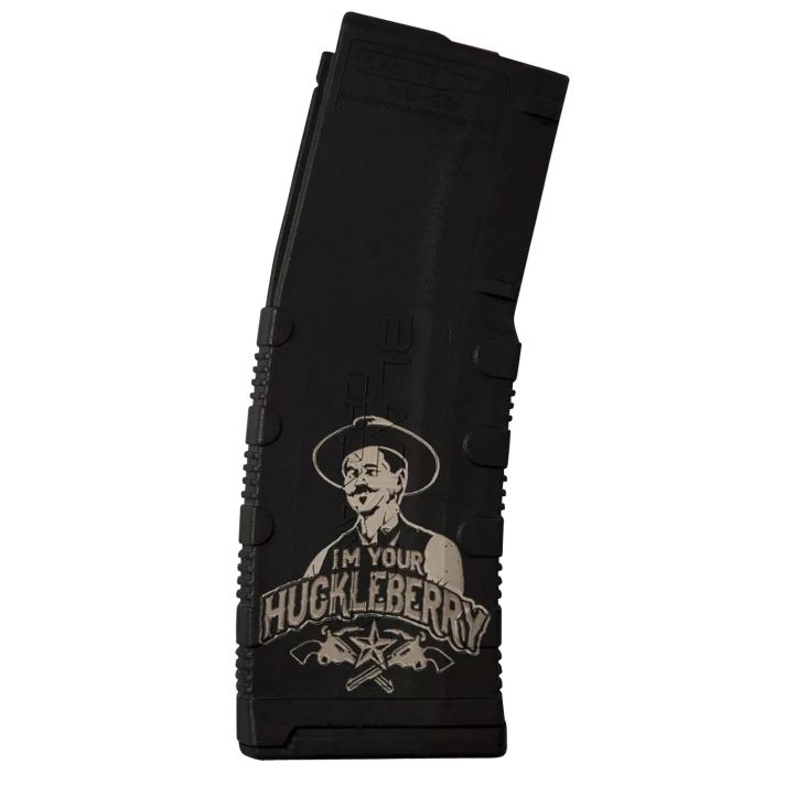 Black Rain Ordnance MAG30HUCKLEBERRY Magazine30rd 223 Rem/5.56 NATO Huckleberry Engraving Fits AR-15 Platform